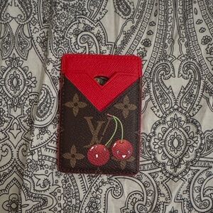 Louis Vuitton Cherry Red and Brown Card Holder